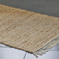 Løber naturfarvet af jute & bomuld - Ib Laursen - 80x250 cm