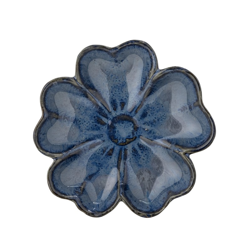 Billede af Bakke "Biddi" blå blomsterformet - Bloomingville Dia: 10,5
