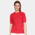 Bluse "MilaSZ" m/ korte ærmer rød - Saint Tropez