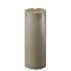 LED bloklys sandfarvet - Deluxe Homeart - Dia:7,5x20 cm