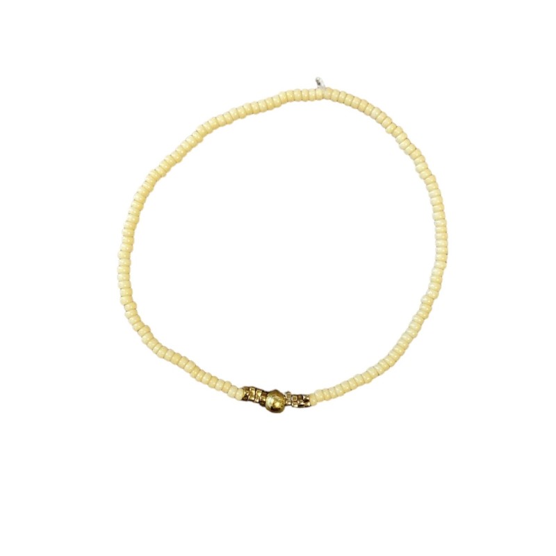 Armbånd Friihof Siig Perler Sart Gul Fra Friihof Siig