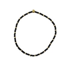 Armbånd - Friihof + Siig - Perler, sort og guld perler