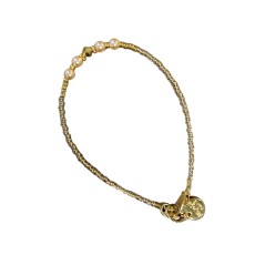 Armbånd - Friihof + Siig - Blå/ guld