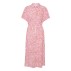 Kjole "VelahSZ maxi" m/ rosa og pink mønster - Saint Tropez