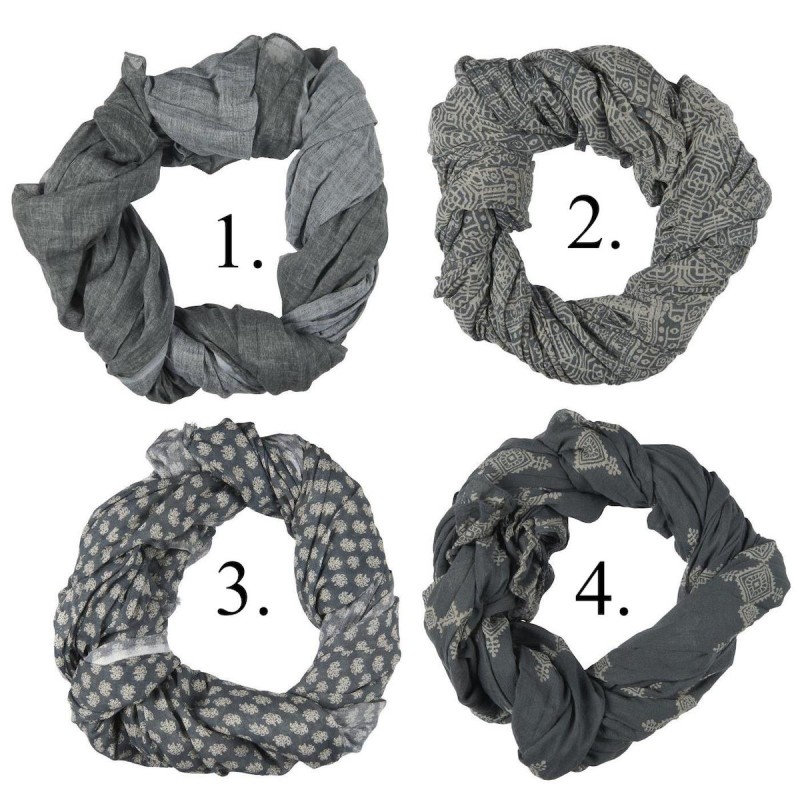 #3 - Tørklæde grå - Ib Laursen - Vælg ml. 4 modeller
