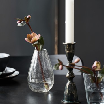 Vase "Clera" dråbeformet glas  - House Doctor H: 12,5