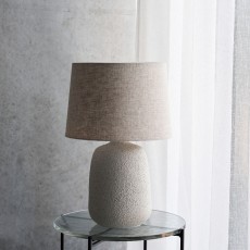 Bordlampe "Tana" råhvid m/ skærm - House Doctor H: 46