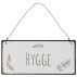 Metalskilt "Hygge" m/ grene - Ib Laursen