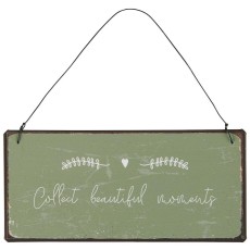 Metalskilt "Collect beautiful moments" - Ib Laursen