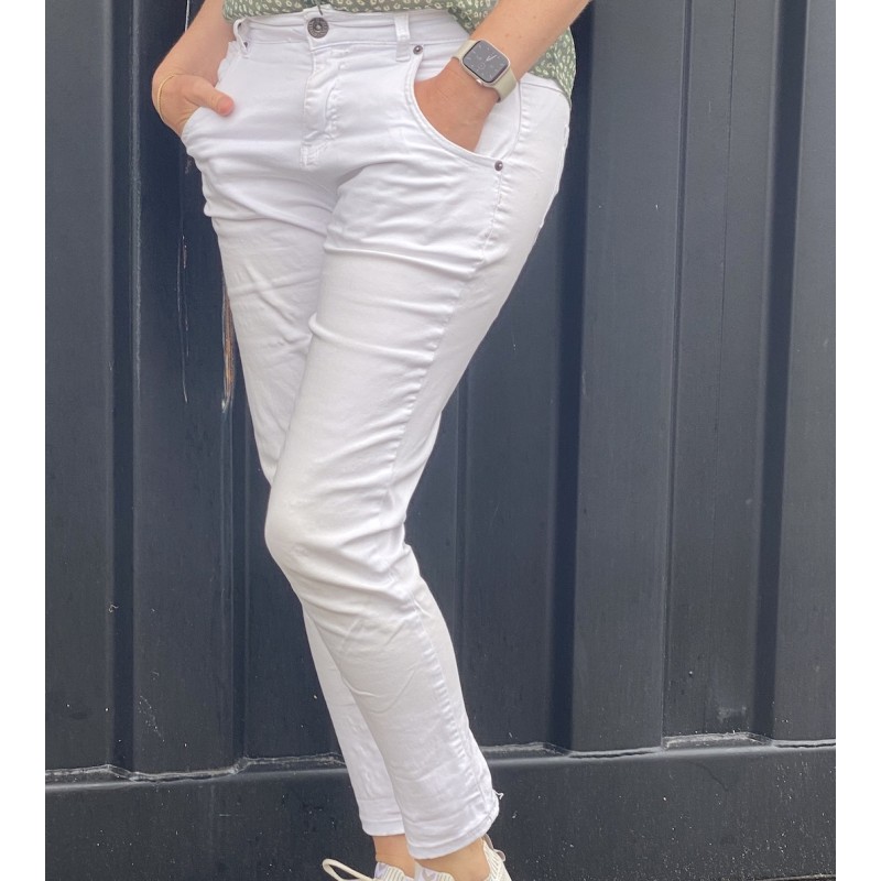 Billede af Jeans "Capri" Hvid - Costamani