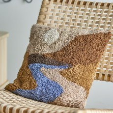 Pude "Leoni" tuftet m/ motiv i flere farver - Bloomingville 45x45