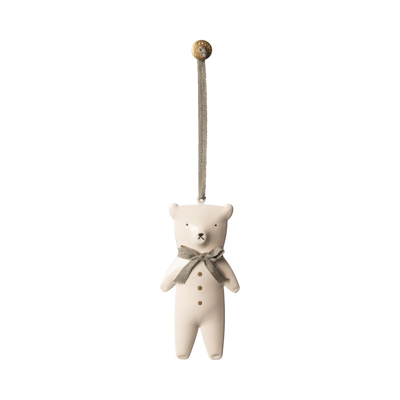 Teddy bear metal ornament - Maileg