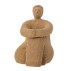 Skulptur "Sandhya" brun siddende person - Bloomingville