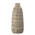 Vase "Mayann" blå m/ brunt mønster - Bloomingville H: 35,5