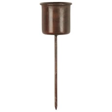 Spyd kort t/ kronelys m/ rustfinish - Ib Laursen