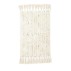 Gulvtæppe råhvidt m/ kvaster "Dalia" - 65x120 - Nordal