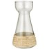 Hyacintvase mundblæst glas m/ rattan - Ib Laursen H: 18,3 cm