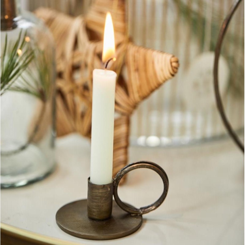 Billede af Kammerstage t/ kertelys m/ hank & antik messingfinish - Ib Laursen