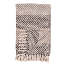 Plaid "Belek" brunt & beige mønster - House Nordic 130x180