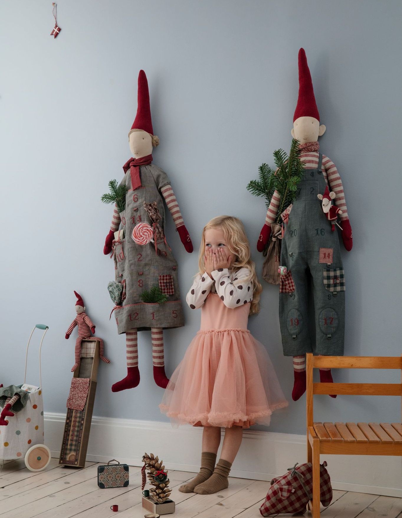 Julehygge på børneværelset med Maileg kalendernisser