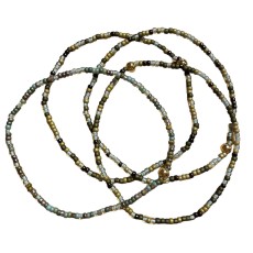 Armbånd Unika - Friihof + Siig - grønne nuancer af perler
