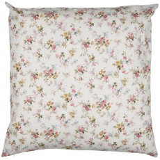 Pudebetræk m/ rosa, grønne, blå og hvide blomster - Ib Laursen 60x60