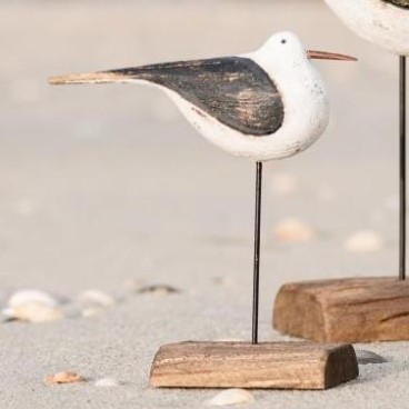 Strandfugl "Nautico" på pind - Ib Laursen H: 13,5 cm