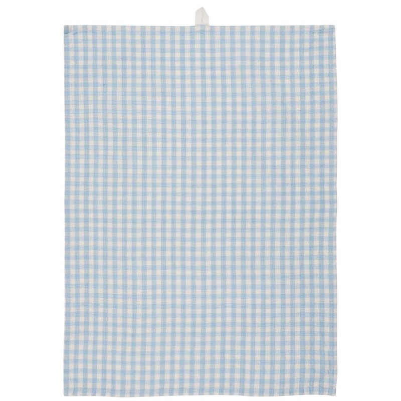 Billede af Viskestykke Viggo lyseblå m/ tern - Ib Laursen 50x70