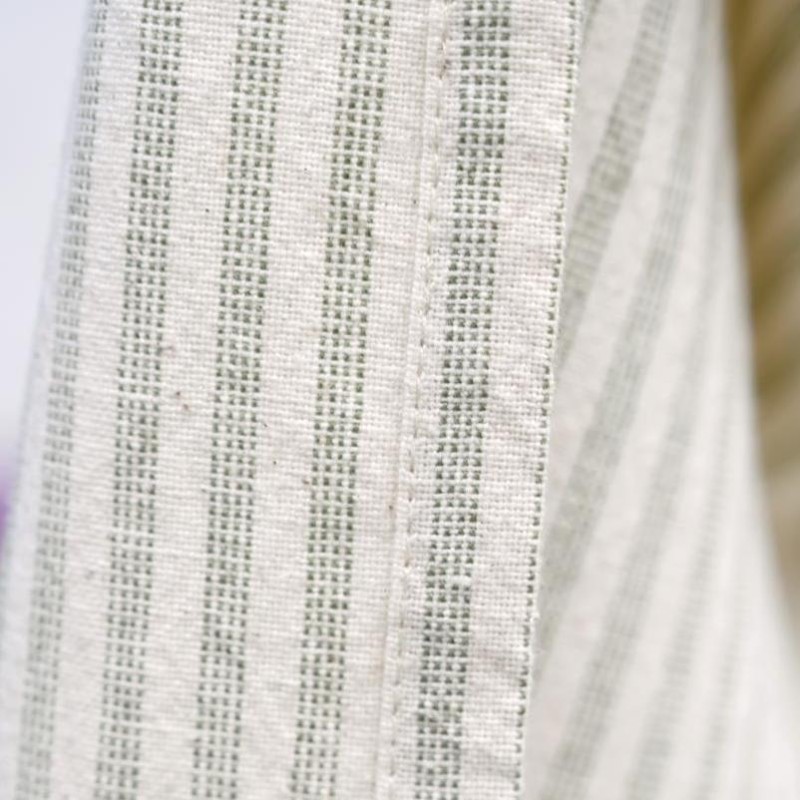 Billede af Viskestykke Otto natur m/ grønne striber - Ib Laursen 50x70