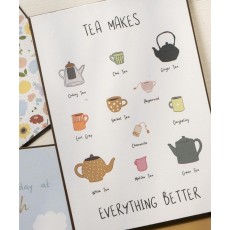 Metalskilt "Tea makes everything better" - Ib Laursen