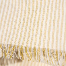 Hammam håndklæde "August" m/ gule striber - Ib Laursen 100x150