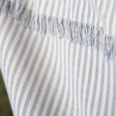Hammam håndklæde "Asger" m/ støvblå striber - Ib Laursen 100x150