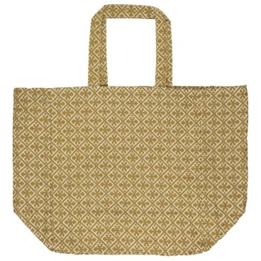 Taske quiltet oliven m/blokmønster - Ib Laursen