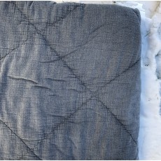 Quilt / Vattæppe støvet mørkeblå - 140x200 C'est Bon