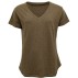 T-shirt basis - army m/ v-hals - Costamani