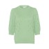 Bluse grøn m/ korte ærmer og hul mønster "DoonySZ" - Saint Tropez