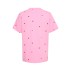 T-shirt "DagniSZ" lyserød m/ røde hjerter - Saint Tropez