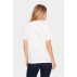 T-shirt "DagniSZ" hvid m/ blå hjerter - Saint Tropez