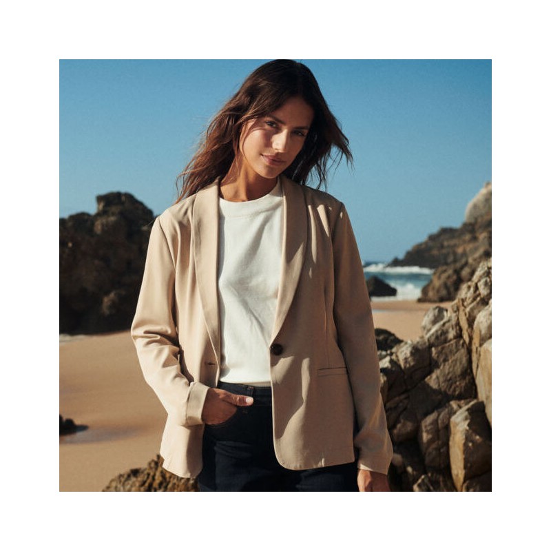 Blazer sand farvet "CelestSZ" - Saint Tropez