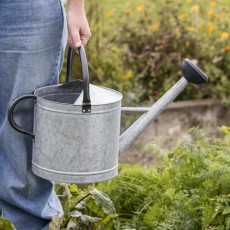 Vandkande zink m/ sort spreder 9 ltr - Ib Laursen