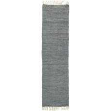Løber / kludetæppe blå - Ib Laursen - Ca. 60x250