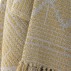 Plaid "Gutte"beige m/  gultmønster - Bloomingville 130x160