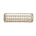Servietkurv "Naviti" aflang m/ guld finish - Nordal L: 24,5
