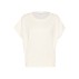 Bluse m/ løse korte ærmer  "MilaSZ" R-N - hvid - Saint Tropez