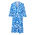 Kjole "EdaSZ" blå m/ hvidt mønster - Saint Tropez