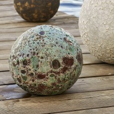 Deko kugle "Reese" grøn af terrakotta - Bloomingville Ø: 20 cm