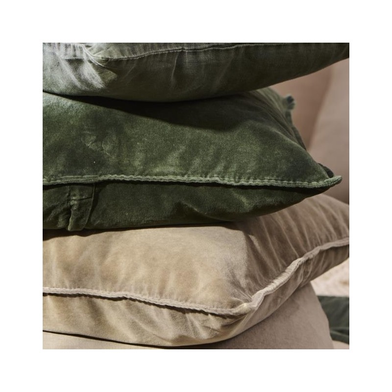 Billede af Pudebetræk mørkegrøn velour - Ib Laursen 50x50
