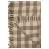 Plaid mørkegrå m/ tynde striber - Ib Laursen 130x160