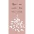 Servietter rosa "Meet me under the mistletoe" - Ib Laursen 16 stk.