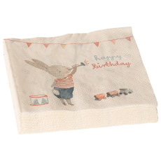 Serviet m/ "Happy day" fødselsdags tema - Maileg - 16 stk.